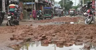 চার বছর ধরে দুর্ভোগ; বেহাল শেরপুর-নালিতাবাড়ী সড়ক